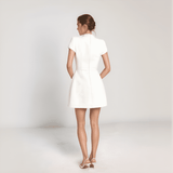 Camille Pearl Pocket Mini Dress